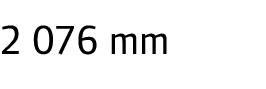 2 076 mm