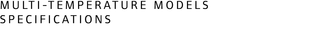 Multi-temperature models specifications