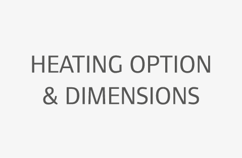 Heating Option & Dimensions
