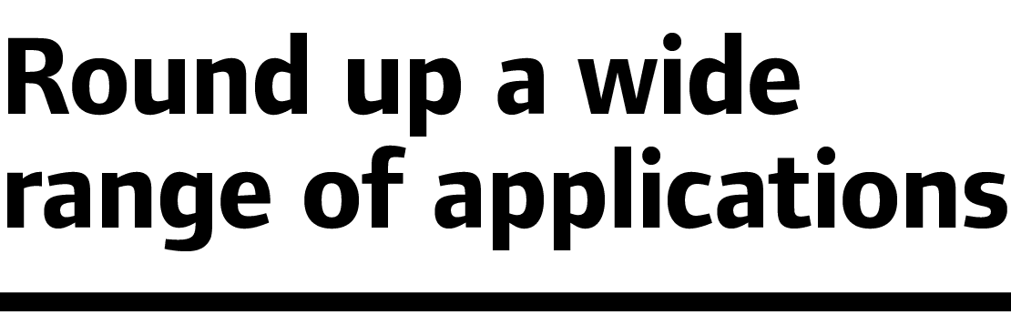 Round up a wide range of applications