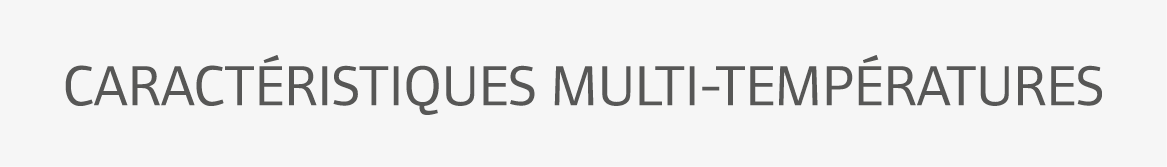 Caract ristiques multi-temp ratures