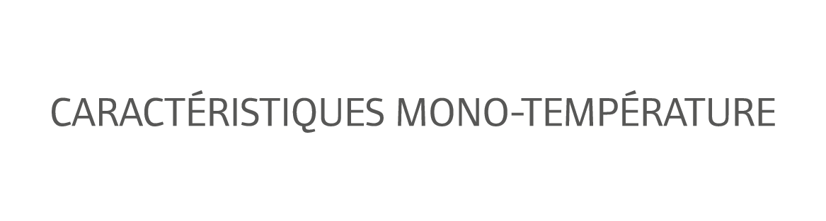 Caract ristiques mono-temp rature