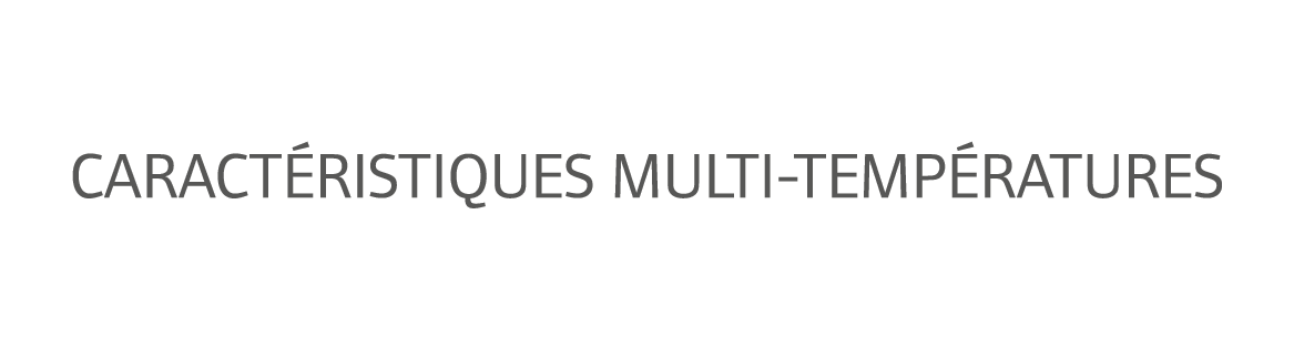 Caract ristiques multi-temp ratures