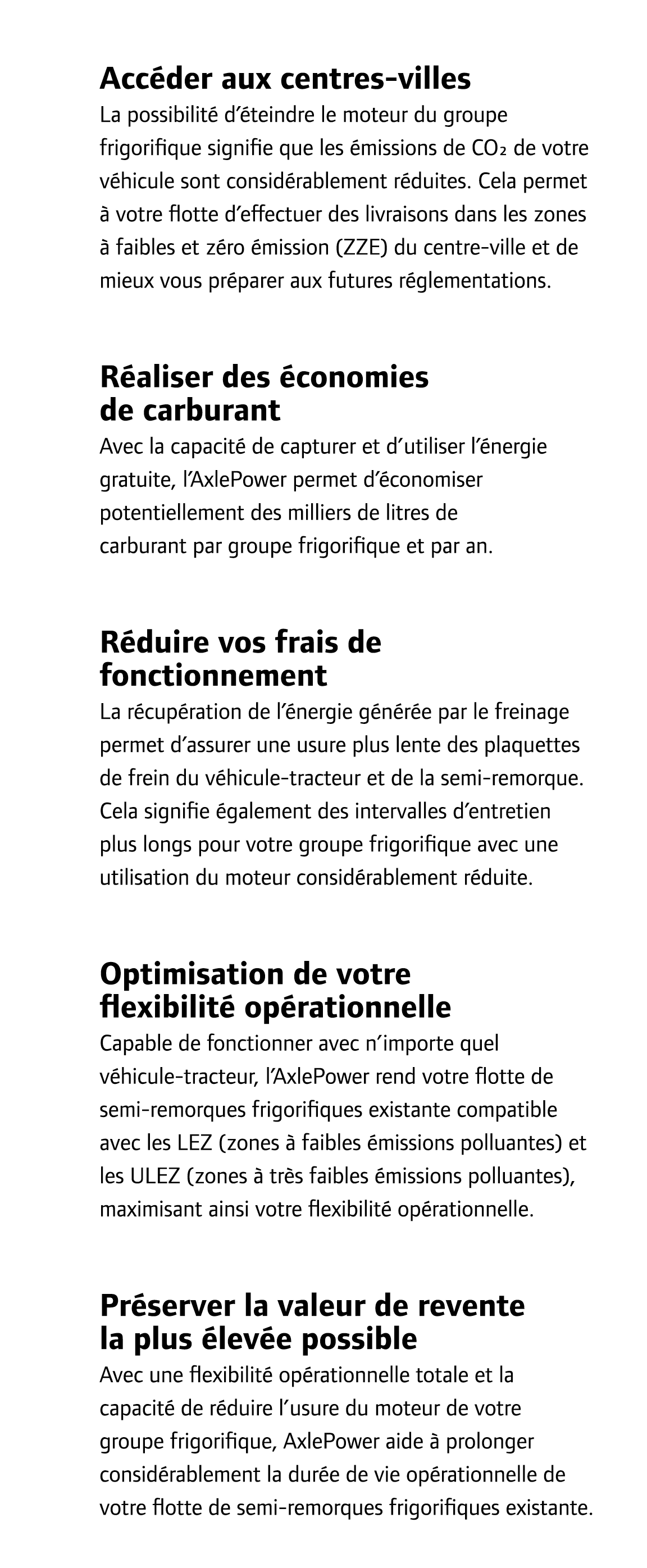 Acc der aux centres-villes La possibilit d’ teindre le moteur du groupe frigorifique signifie que les  missions de C...