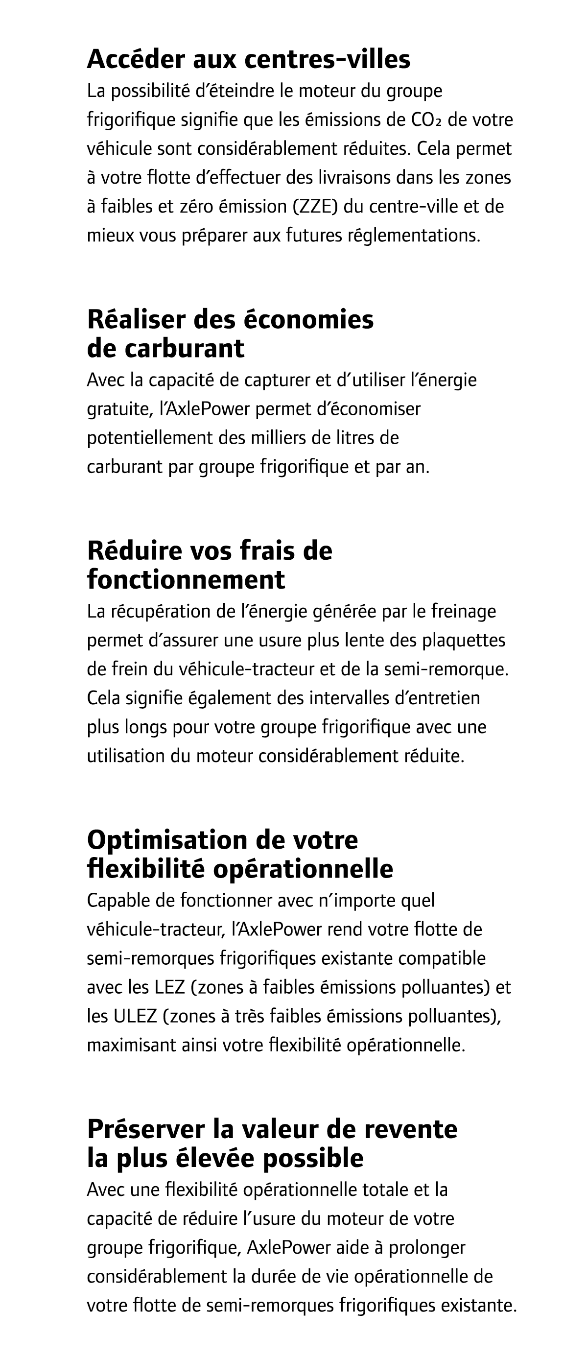 Acc der aux centres-villes La possibilit d’ teindre le moteur du groupe frigorifique signifie que les  missions de C...