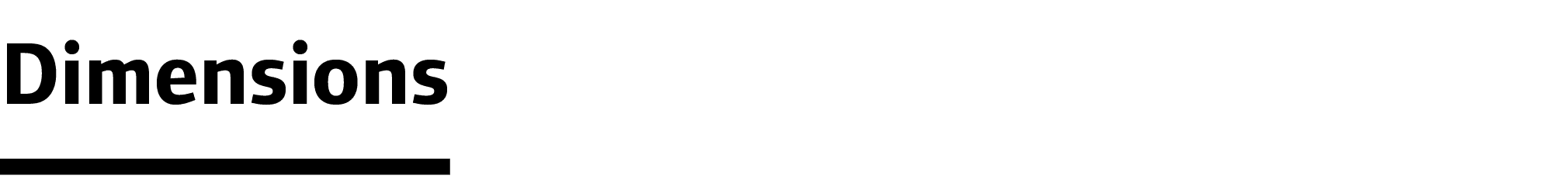 Dimensions