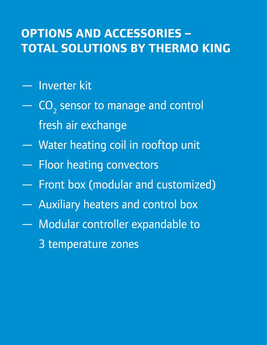 Options and accessories – Total solutions by Thermo King — Inverter kit — CO2 sensor to manage and control fresh air ...