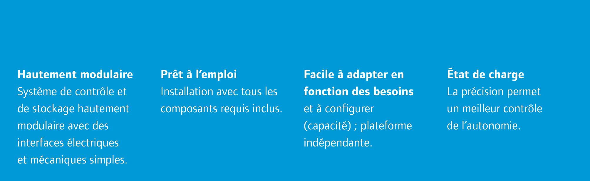 Hautement modulaire Syst me de contr le et de stockage hautement modulaire avec des interfaces lectriques et m caniq...