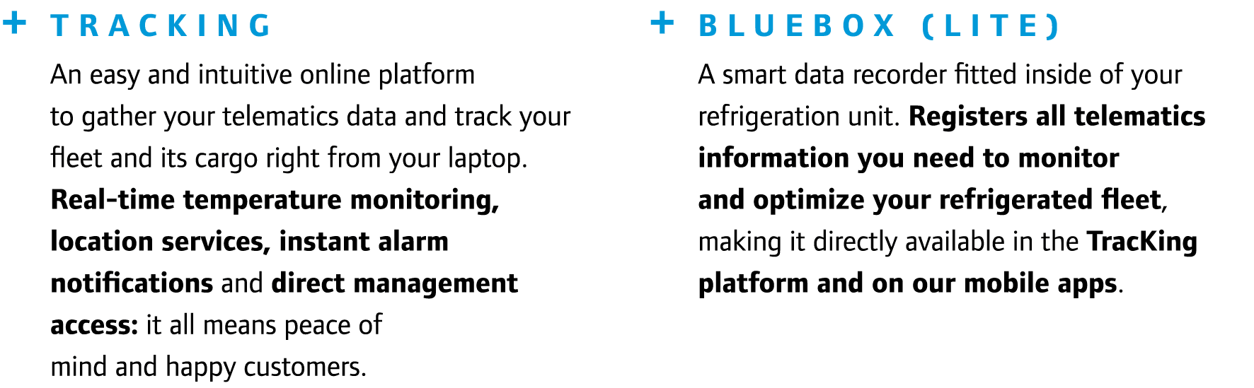 + TracKing An easy and intuitive online platform to gather your telematics data and track your fleet and its cargo ri...