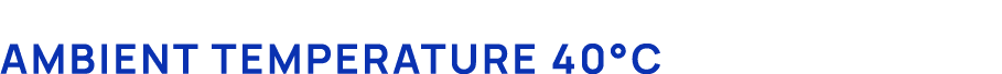 Ambient temperature 40°C
