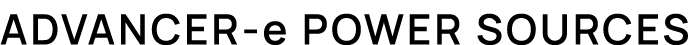 Advancer e power sources