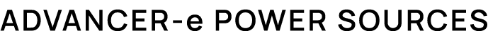 Advancer e power sources