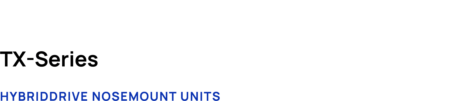 TX Series HybridDrive Nosemount units