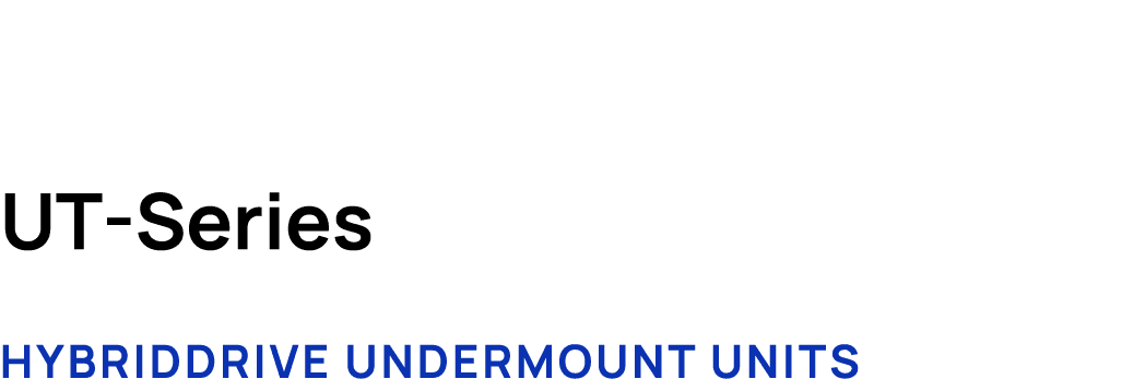 UT Series HybridDrive Undermount units
