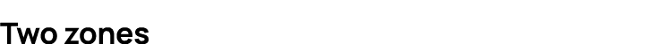 Two zones