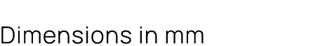 Dimensions in mm