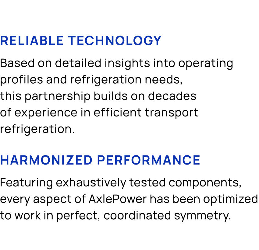 Reliable technology Based on detailed insights into operating profiles and refrigeration needs, this partnership buil...