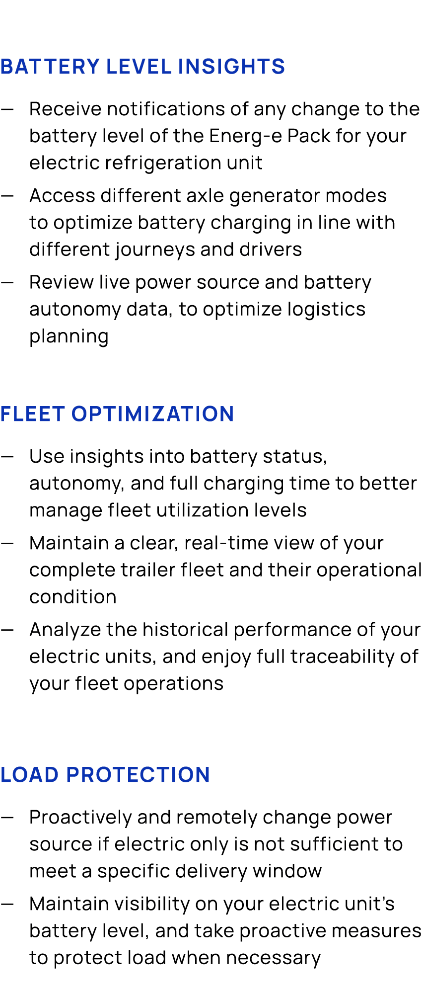 Battery level insights — Receive notifications of any change to the battery level of the Energ e Pack for your electr...