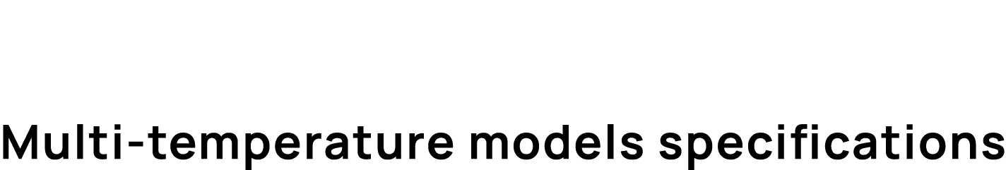 Multi temperature models specifications