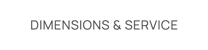 Dimensions & Service