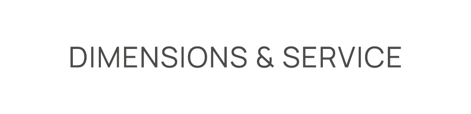 Dimensions & Service