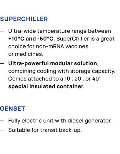 SUPERchillER — Ultra wide temperature range between +10°C and 60°C, SuperChiller is a great choice for non mRNA vacci...